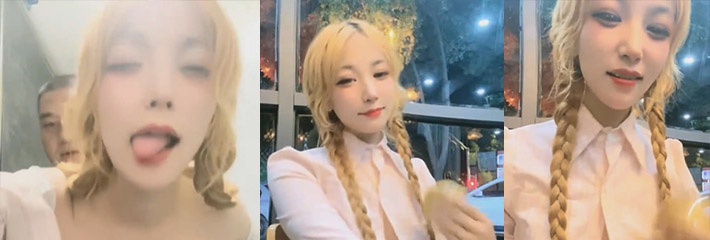 金发小萝莉勾引酒桌朋友，在饭店卫生间直接开干，小骚货后入内射，满足感拉满！