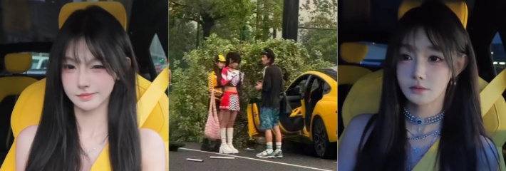 抖音网红 小悠米er 穿高跟鞋驾驶小米Ultra 发生车祸 发视频称刹车失灵随后将视频删除！