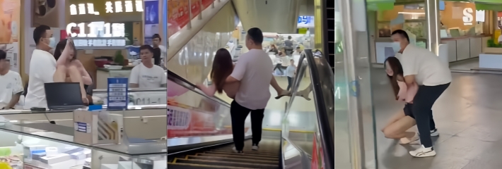 屌丝男给网红美女分期买手机 还没还完就分手了 妹子欲倒卖被现场锁机 撒泼闹事被强制抱走
