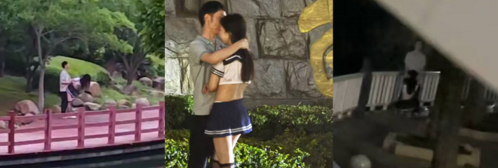 校园热瓜！湖北经济学院短裙姐野战视频泄密 奔驰男校园户外跟拍黑料网独家曝光