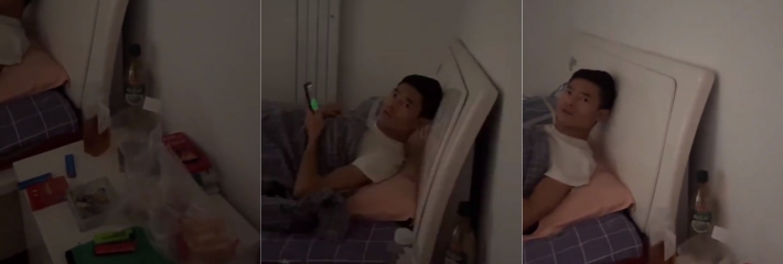 网恋翻车现场 女子网恋感觉被欺骗选择曝光 妹子走的时候还从男的家楼梯上摔下来了哈哈！
