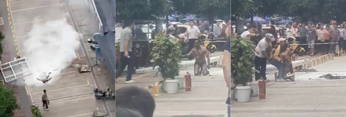 祸不单行 广西百色住户装修不当 触碰高压线导致沼气池被引爆 BUFF直接叠满！