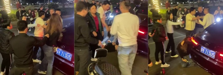 出轨惊魂 全家总动员围堵小三 跪地求饶视频曝光 现场太炸裂