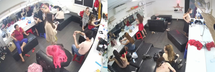 酒吧后台摄像头记录 夜场女孩的真实生活 环肥燕瘦 各种换衣瞬间炸裂上演