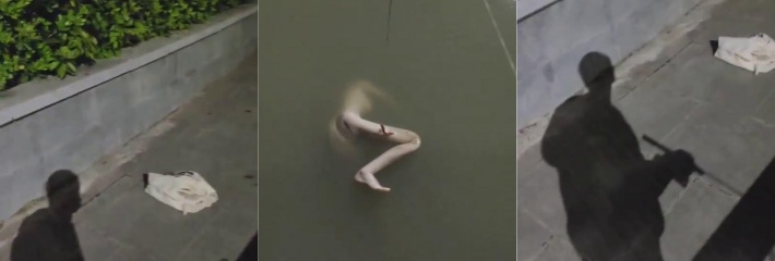 钓鱼佬的强大心理素质 野外水库钓鱼钓起无名女尸 先拍视频发个朋友圈再报警！