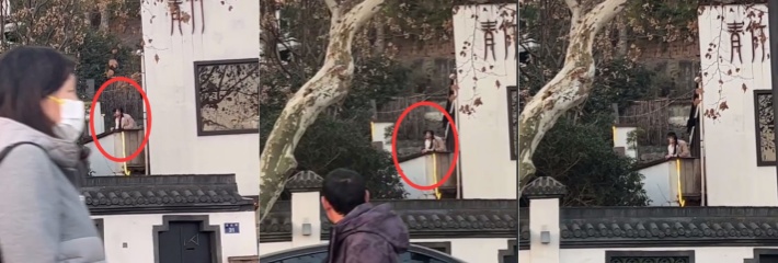 全网疯求 西湖断桥残雪旁边的青竹 小情侣露台操逼事件 男女追求刺激户外露出做爱被拍视频流出！
