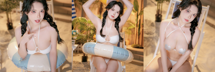 巨乳福利姬 秋和柯基 化身甜心精灵 带着水珠的纯欲写真