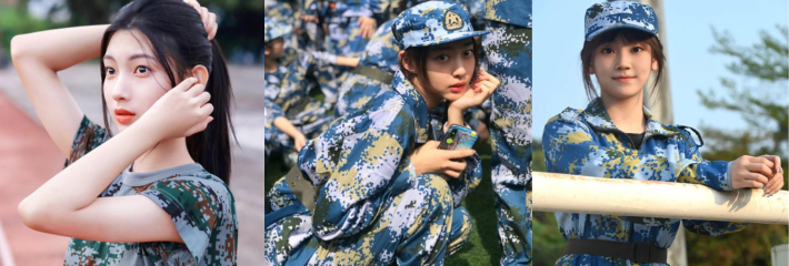 开学季来临 各学校又开始军训了 看看各学妹们军训中的争奇斗艳 在回味一下军训吊带姐的经典名场面！
