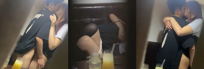 宁夏西吉县奶茶店事件冲上热搜 包间内小情侣欲望上头 亲嘴摸奶花样百出