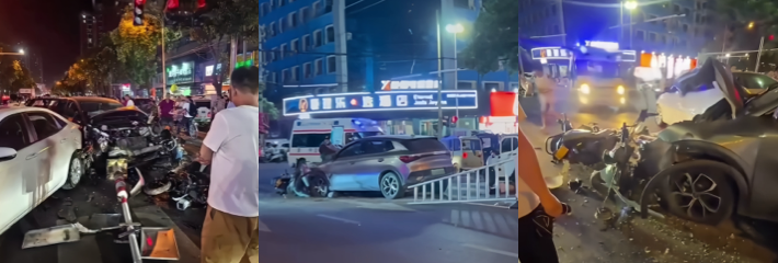 漯河市五一路与建设路交叉口 发生严重交通事故 已致3死多人受伤 现场视频曝光