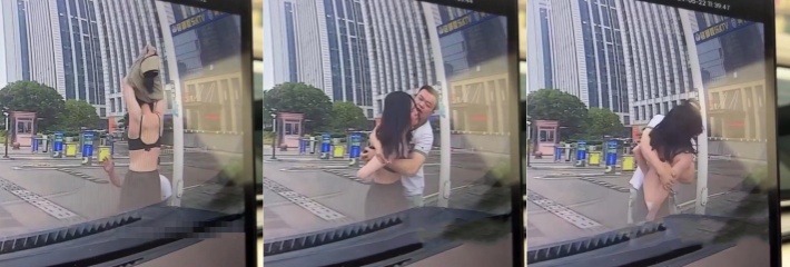 新能源汽车监控画面 小仙女一生气就开始脱衣服 男朋友不要阻拦啊