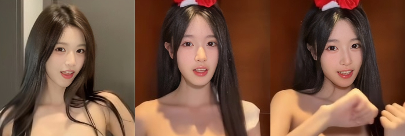 AI大神复刻 抖音网红 花碎花 一丝不挂裸舞 豪乳怼镜疯狂摇晃