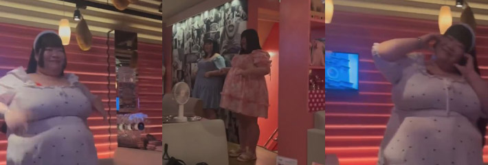喜欢肥猪BBW的网友有福了 日本野战女仆俱乐部 全是200斤的大炮架子！