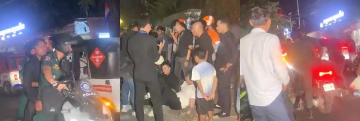 西港两名中国籍男子 持械抢劫当铺被捕现场 经过曝光引发关注