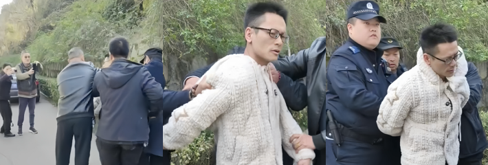 小偷光天化日入室偷窃被抓 文质彬彬贼人偷鸡摸狗 居民合力围堵制服太解气！