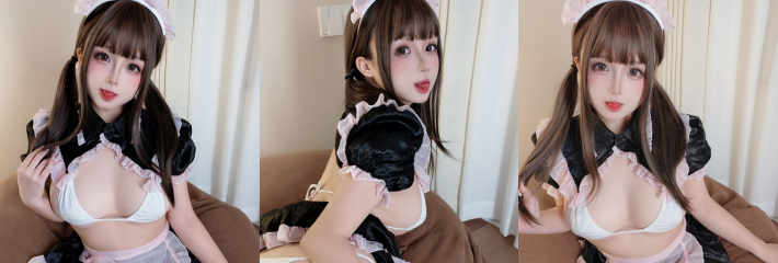 推特反差福利姬 日奈娇 女仆装黑丝极限露乳 丁字裤勒穴 写真流出