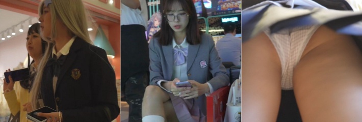 裙底一条缝 独爱JK风 KFC最新抄底偷拍 女神少妇学生嫩妹应有尽有 跟拍JK嫩妹从商场到电梯！