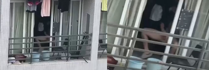 某校男大学生在宿舍打飞机忘拉窗帘被偷拍 巨屌狂甩射精 看呆对面偷拍的女生！