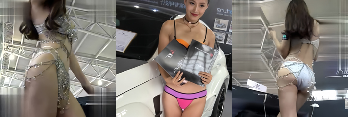 广州车展惊现缝隙战神 摄影师钻地偷拍车模内衣 刁钻角度直击视觉禁区