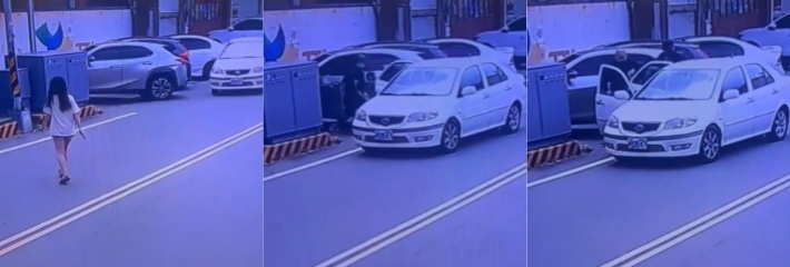 台湾版的缅北绑架案，监控实录光天化日下一妙龄女子大马路上直接被人绑架掳走！