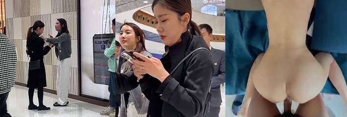 合肥银泰LV女销售为了业绩主动给金主爸爸送炮！谁能抵抗会喊爸爸的骚小三呢？