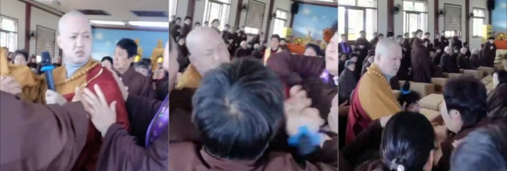 大师一笑生死难料 大师教学现场遇到扯蛋的信徒 不是你死就是我亡 刺激现场曝光!