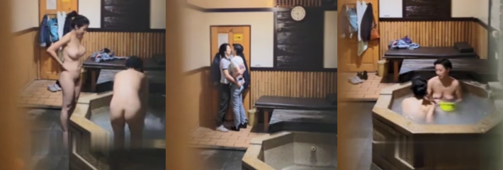 北投知名温泉汤旅再爆偷拍两个大奶妹子洗澡 身材都超好的 可惜是同性恋