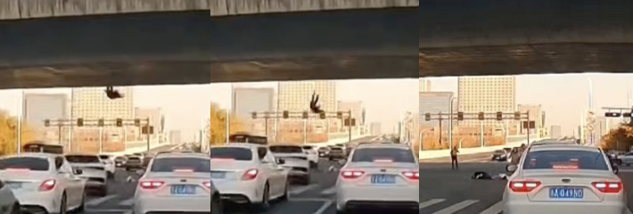 杭州高架桥 婆媳争吵升级高空抛子 母子双跳惊魂一刻 冲动是魔鬼 三思而后行！