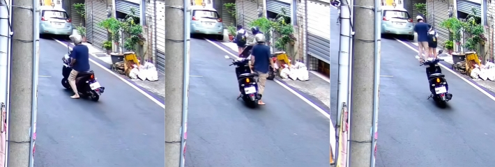 中国台湾省苗栗发生随机斩人案 邱姓男子出狱半年重返原作案地行凶 现场监控视频曝光