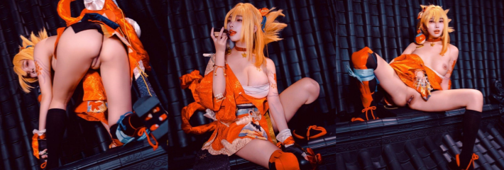 微密圈人气福利姬 慕慕Momo cos原神宵宫夏祭性感写真合集 反差魅力十足！