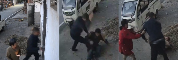 江西樟树大桥乡逆子为了房产打父亲，天理难容！孙子看到监控曝光畜生父亲