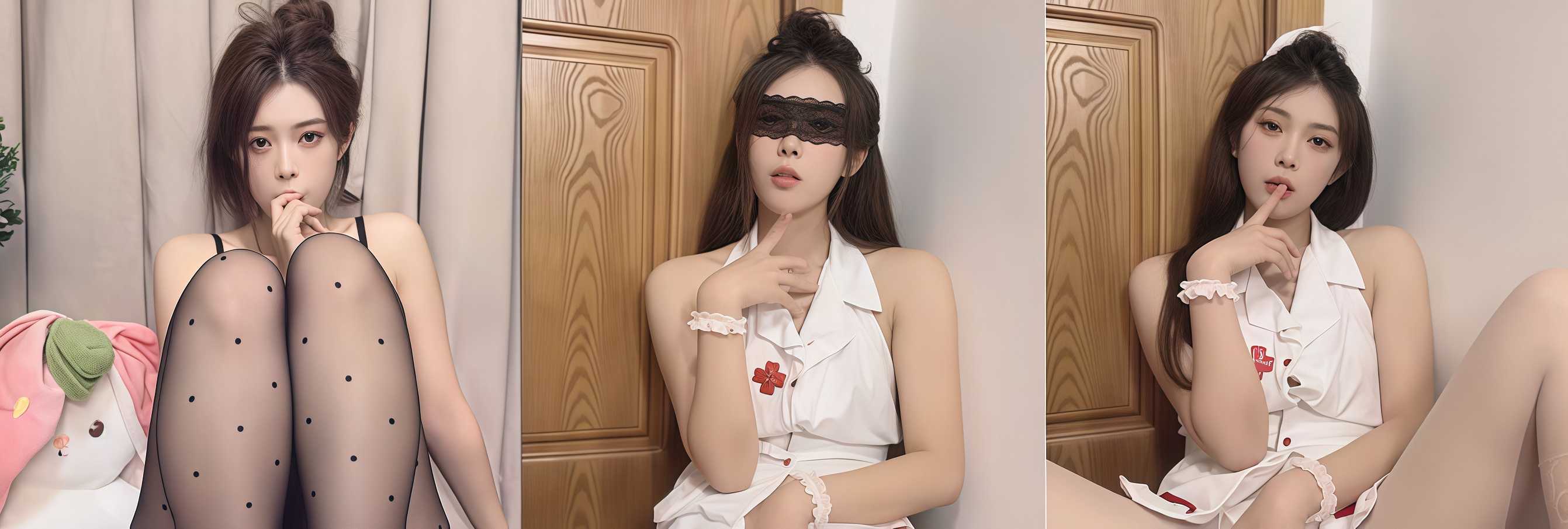 抖音极品网红 悻悻童鞋 最新福利流出 护士女仆制服上演丝足诱惑 道具插逼自慰撸点爆棚！