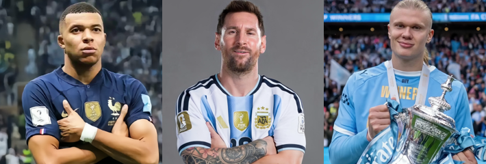 2026世界杯 梅西 姆巴佩 哈兰德三位足坛现役巨星精彩锦集 堪称足球艺术的巅峰呈现