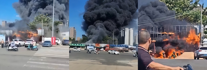 海南海口市一家餐厅 烈火烧穿整楼 大火夺走6人生命3人负伤 现场视频曝光