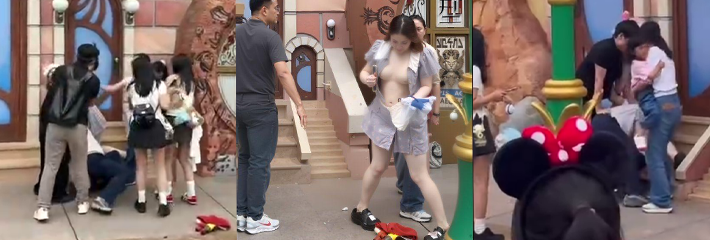 上海迪士尼打架事件多角度视频流出 对子孩动手引发众怒 后续仍需调查!