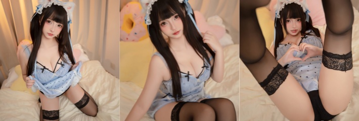 推特萝莉女神 神楽坂真冬 黑丝猫娘写真发布 童颜巨乳直击灵魂 隔着屏幕让你硬爆