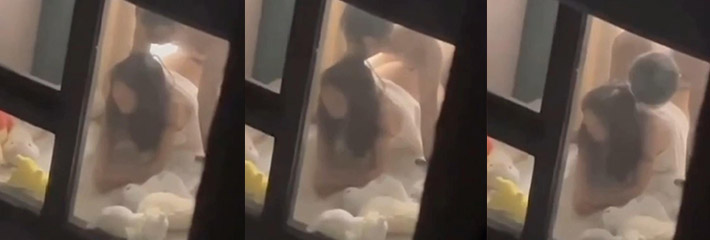 网友偷拍！西昌丁家坝瓜七夕啪啪不关窗遭邻居现场直播！！