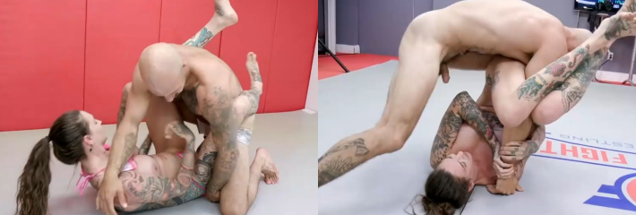 男女混合全裸摔跤比赛Rocky Emerson vs Austin Phoenix情侣激烈的性爱大战！