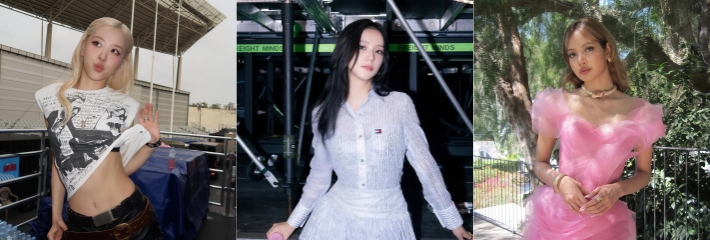 韩国顶流女团 Blackpink 成员特斯拉标识在外网爆火 一线天户型一览无余 演唱会露出视频曝光！