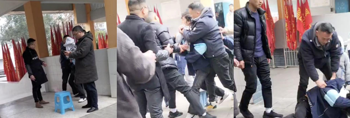 重庆垫江一中教师强制剪头 男生反抗被按地暴打 校园霸凌无处不在 蛮横教育太失败！