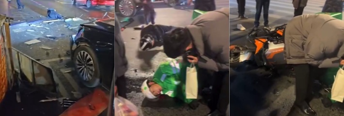 四川成都鬼火少年无证驾驶 造成严重交通事故一死六伤 现场视频曝光太揪心