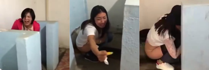玩归玩 闹归闹 闺蜜上厕所我拍照 女学生上厕所拍摄多名女生蹲坑放尿视频 发到网上全是露脸的视频！