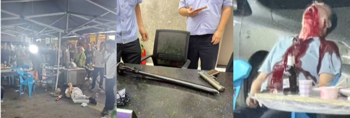 武汉硚口区崇仁路烧烤摊惊天枪击案！黑老大杜锋父子惨遭四枪灭门，警方已锁定凶手！