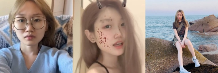 社交软件约炮肤白貌美00后白虎小美女张静怡 眼神饥渴注视鸡巴深喉口交吞吐！