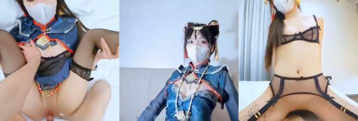 推特极品嫩妹福利姬爱玩熊熊Cos僵尸娘 黑丝白虎魅惑十足 深情口交 女上位扭动腰身榨干每一丝阳气