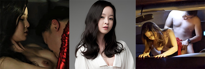 为艺术献身的女明星！韩国演员 尹雪喜 剧中精彩车震片段 长腿翘臀在车内被激情输出！
