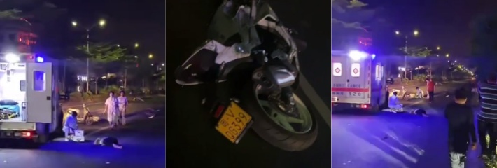 揭阳鬼火少年狂飙撞飞路人自行车断成两截，一生血泪教训震撼人心！