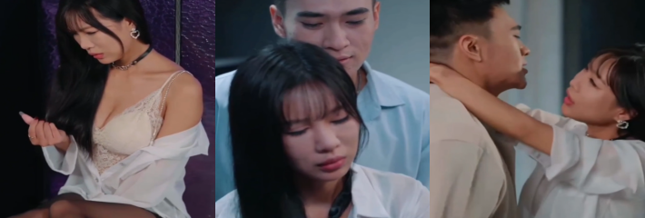 擦边短剧 姐妹的深爱 炸裂剧情 姐妹都是骚逼 妹妹勾引姐夫 姐姐隐忍后主动提议3P