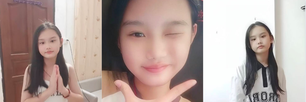 独家曝光抖音 蓝儿小仙女 逼毛奶子还没发育完全的她就学人玩收费视频捞金！