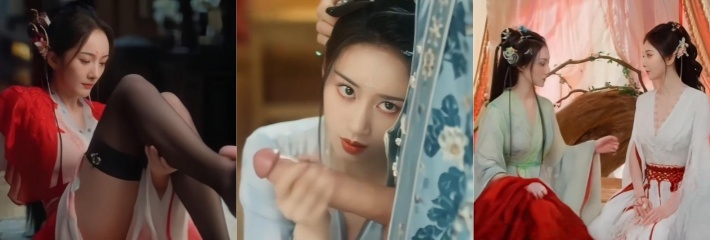 AI魔改妖狐小红娘 杨幂化身饥渴魅魔 激情啪啪后入内射 画面超淫荡